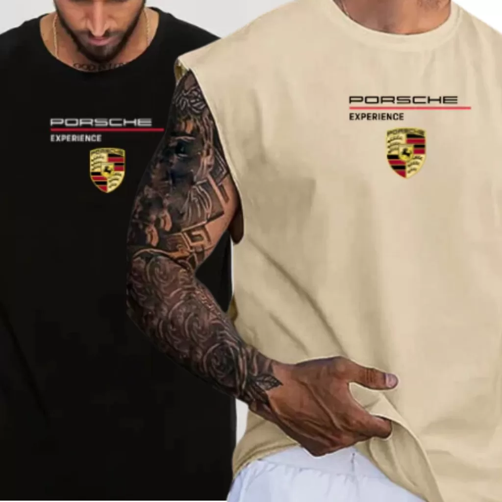 Kit 2 Camisetas Regata Oversized Masculina Streetwear Academia Treino Sport Tecido de Alta Qualidade
