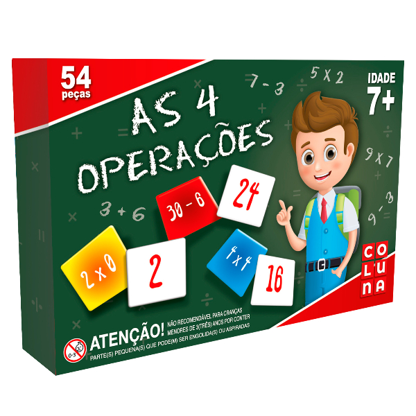 Jogo As 4 Operações 54 peças – Coluna