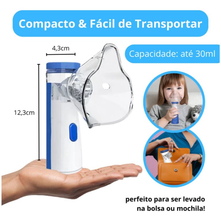 Nebulizador Inalador Portátil Bivolt Mesh Ultrass