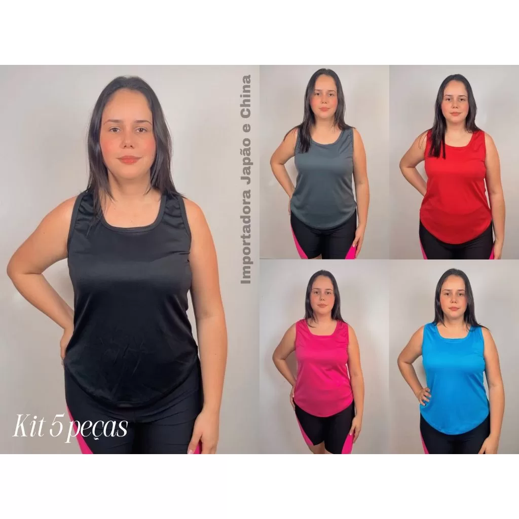 KIT 5 REGATA FEMININA MULLET LISA