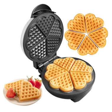 Máquina De Fazer Waffle Elétrica Portátil Antia
