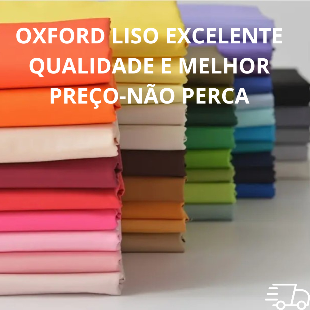 Tecido Oxford Premium 1,50m Largura – 100% Poliéster – Grosso Sem Transparência – Por Metro