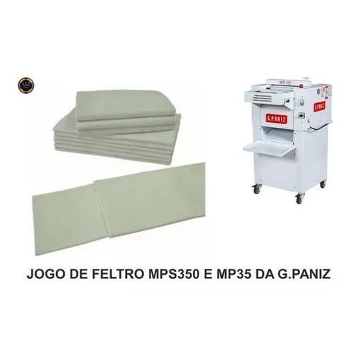 Kit 3 Lona Feltro P/modeladora Gpaniz Mps350 27x27