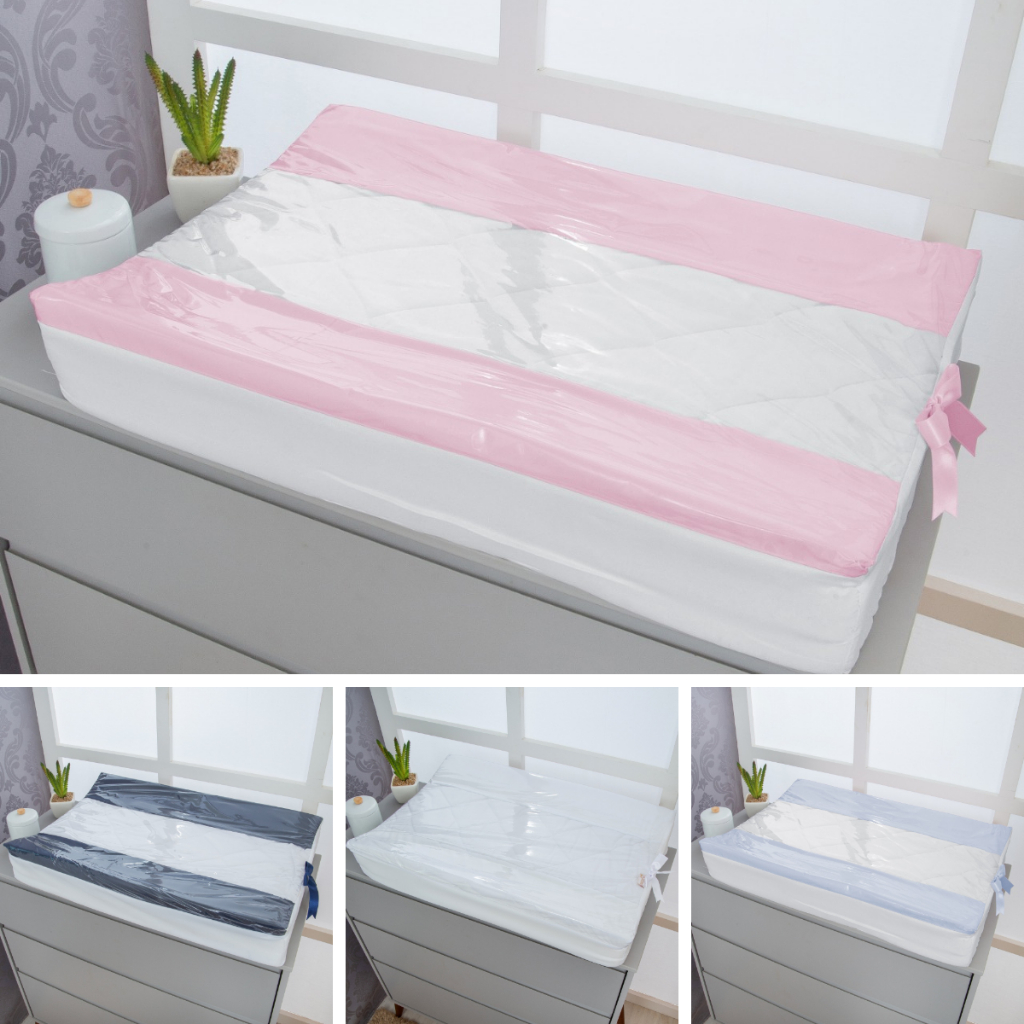 Trocador De Comoda Anatomico Impermeavel Para Bebe Menina Menino