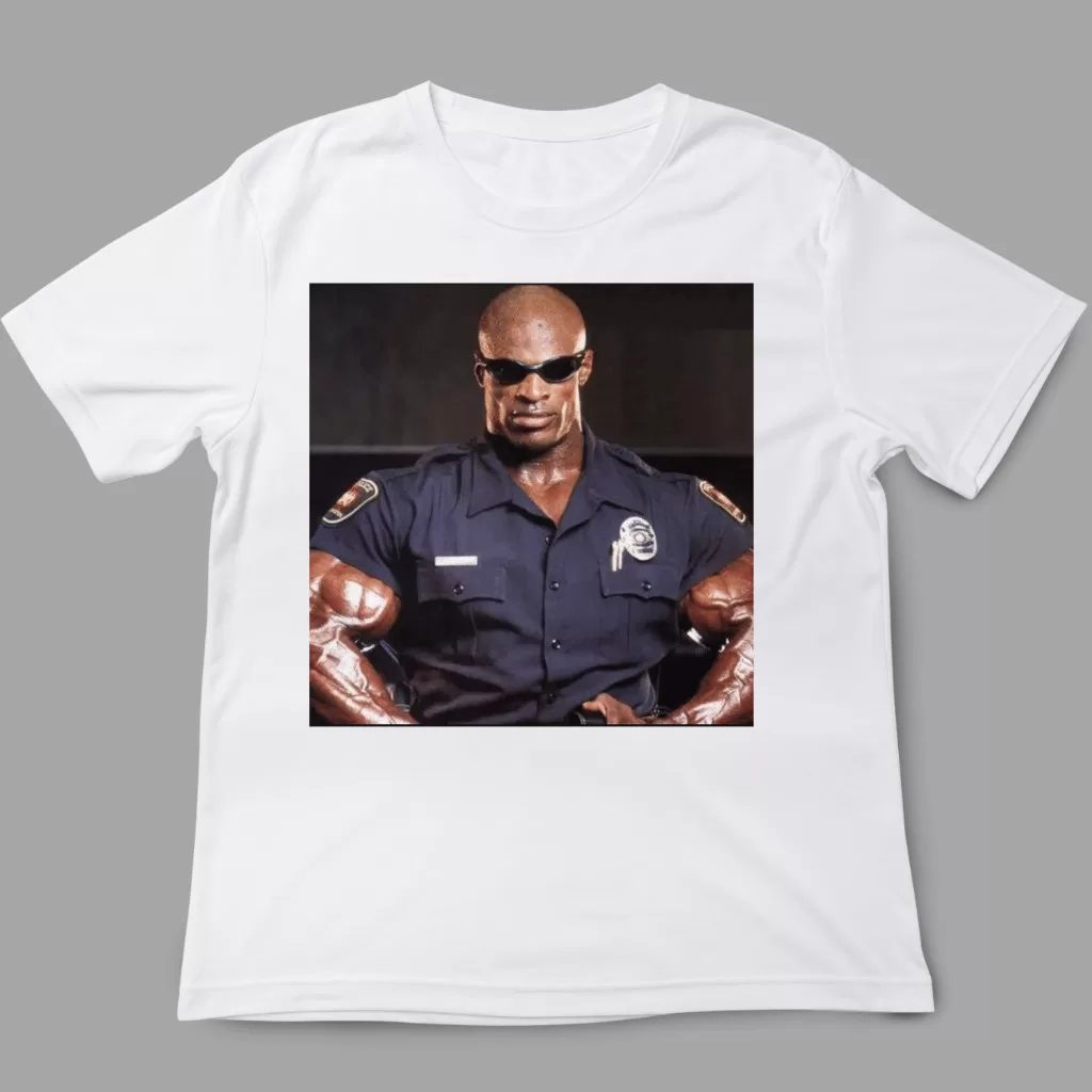 Camiseta simpson bart Roonie Cooleman policial Maromba meme academia