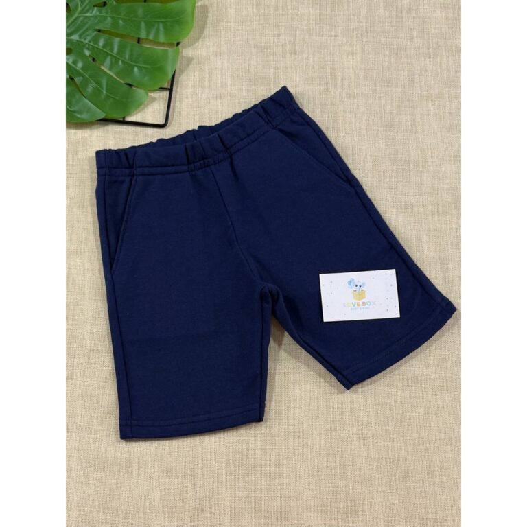 Bermuda Infantil Brandili Menino Moletinho Azul  M