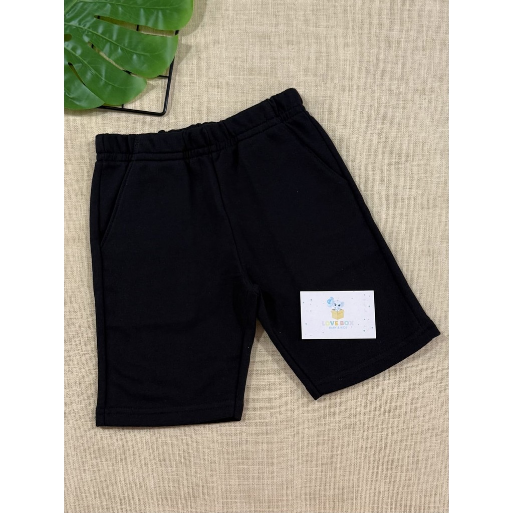 Bermuda Infantil Brandili Menino Moletinho Preta