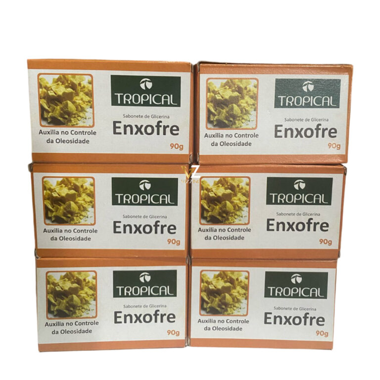 Kit 6 Sabonete De Enxofre Barra Tropical