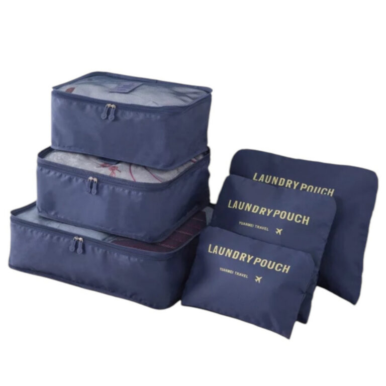 Kit 6 Organizador De Mala De Bagagem Viagem Necess