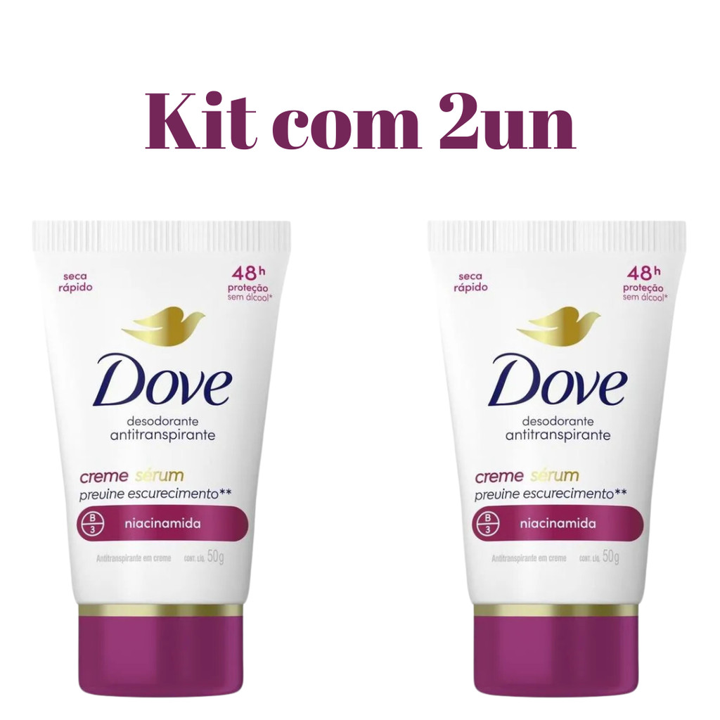 Dove Desodorante Antitranspirante em Creme Previne Escurecimento 50 G Envio Imediato