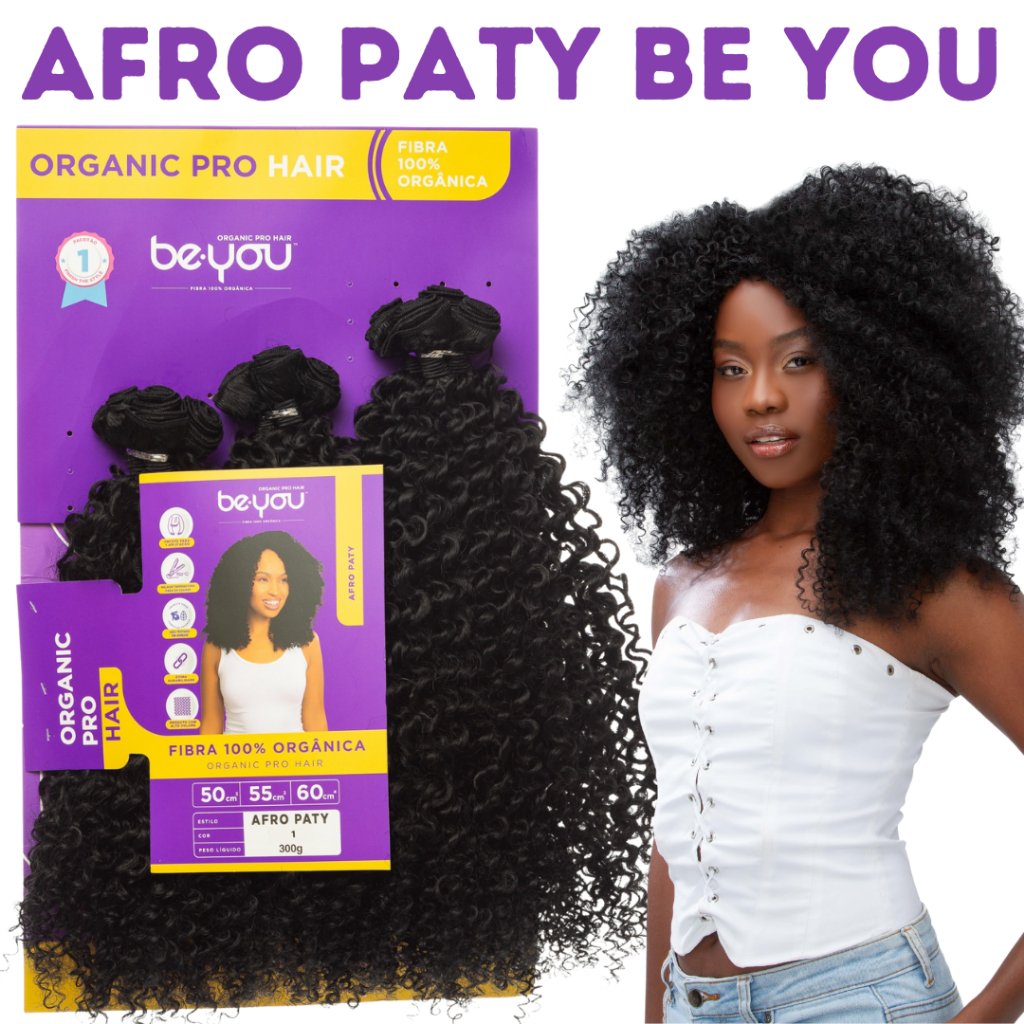Cabelo Goivo Afro Paty Be You Cacheado 60cm Fibra De Colágeno Melhor Preço