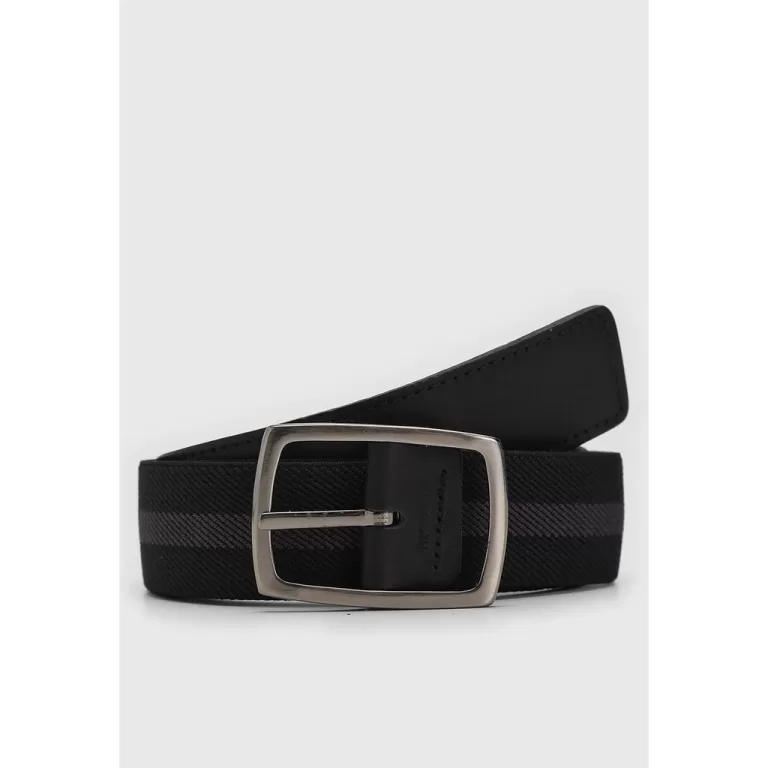 Cinto Casual – Preto / Cinza Grafite