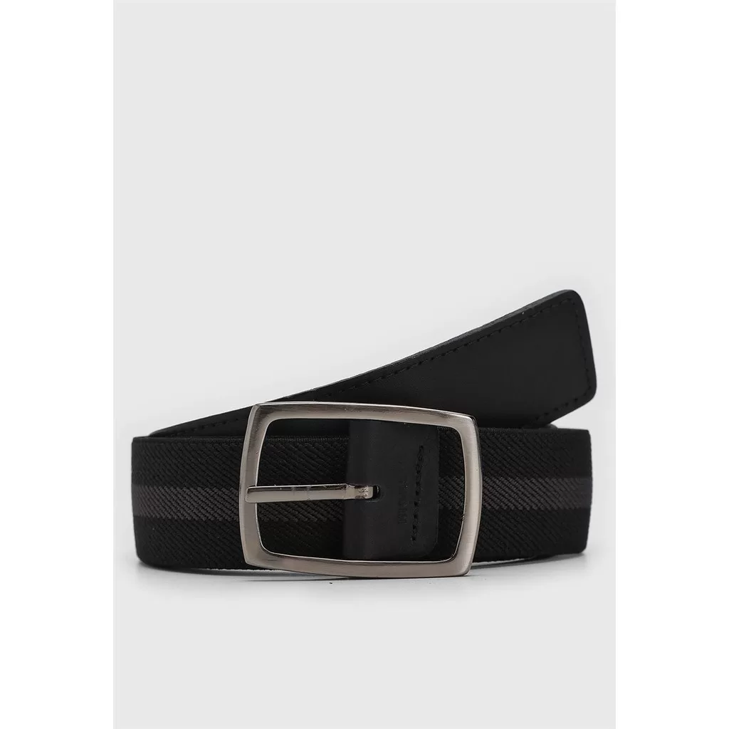 Cinto Casual – Preto / Cinza Grafite