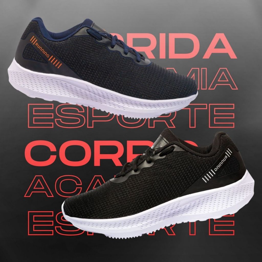 Tênis Esportivo Unissex Masculino Feminino Academia Dia Dia Confortável Acessível – Oferta Relâmpago