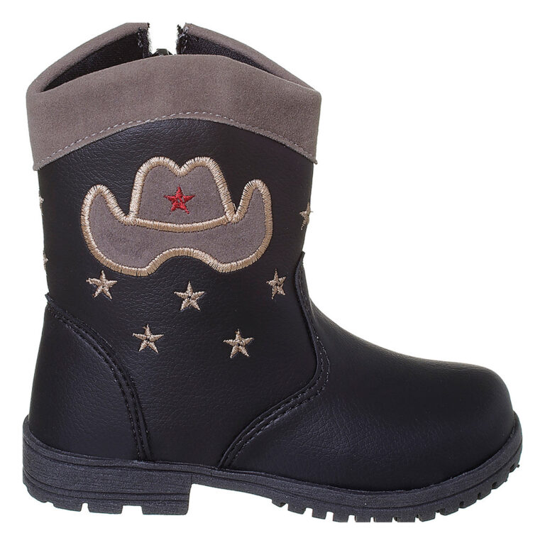 Bota Infantil Unissex Texana Jeca Chapéu Boiadeir