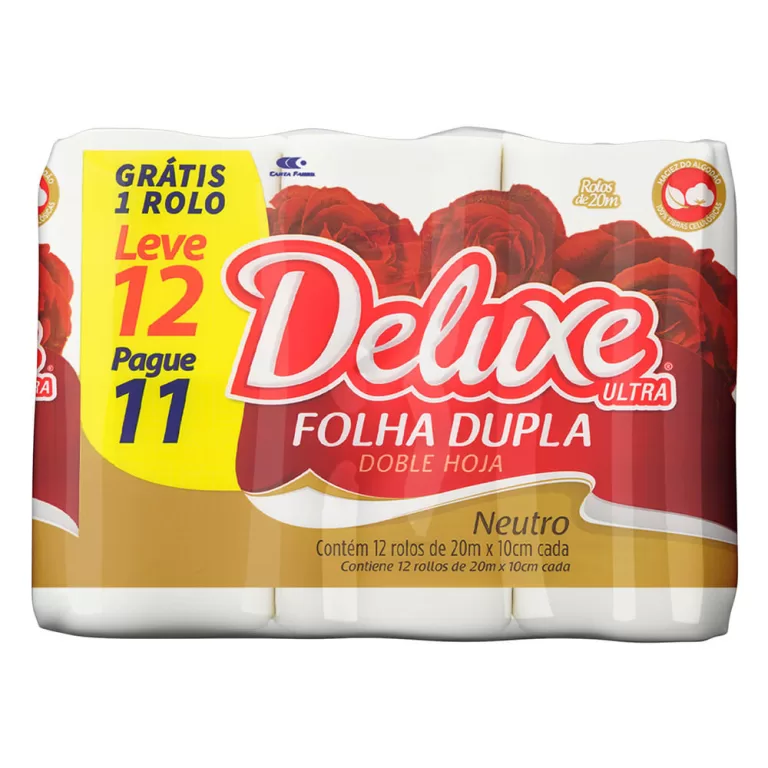 Papel Higiênico Deluxe Folha Dupla Neutro Ultra L