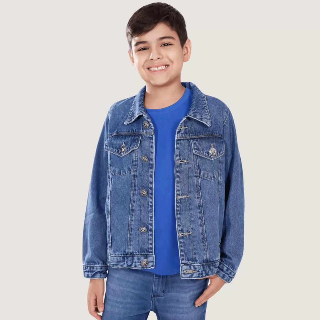 Jaqueta Jeans Meninos Infantil Crianças Masculino