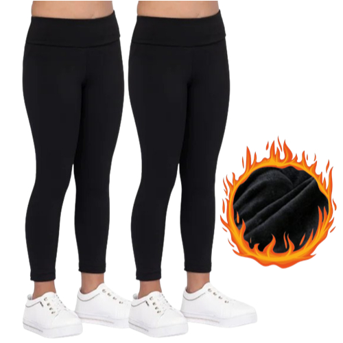 Kit 2 Leggings Flanelada Infantil Juvenil Grossa P