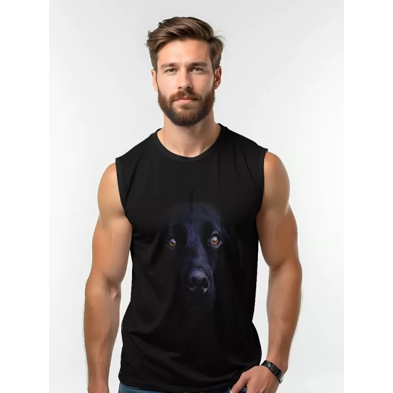 Camiseta Dry Fit Masculina UV 50+ Labrador Estampa