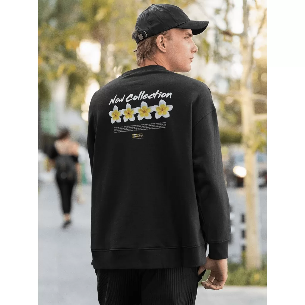 Moletom Careca Blusa de Frio Suéter Gola Redonda Masculino Casual Streetwear 100% Algodão Estampa –