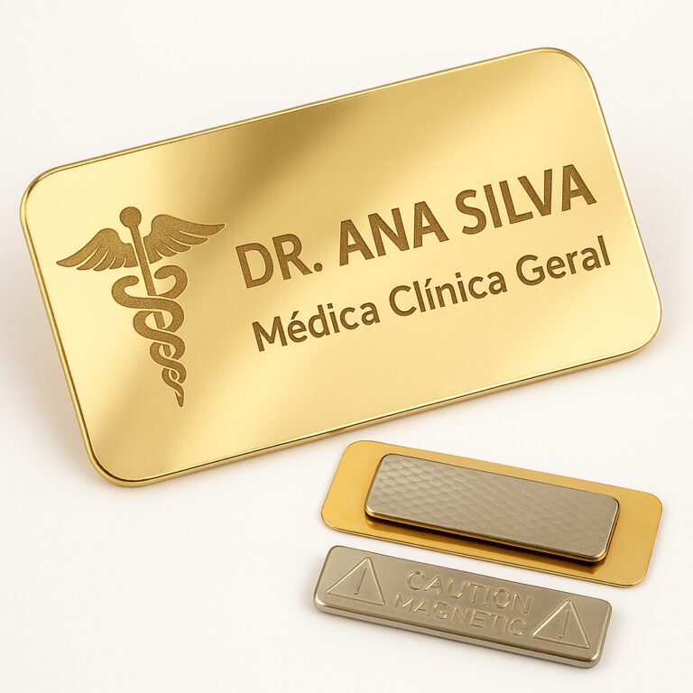Botton Broche Magnético Personalizado Espelhado A