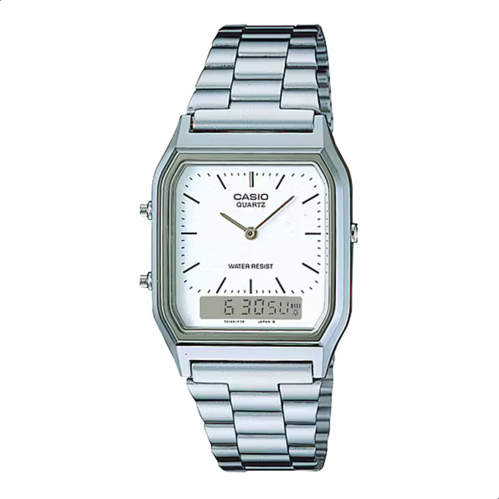 Relógio Casio Unissex Vintage Anadigi AQ-230A-7DMQ