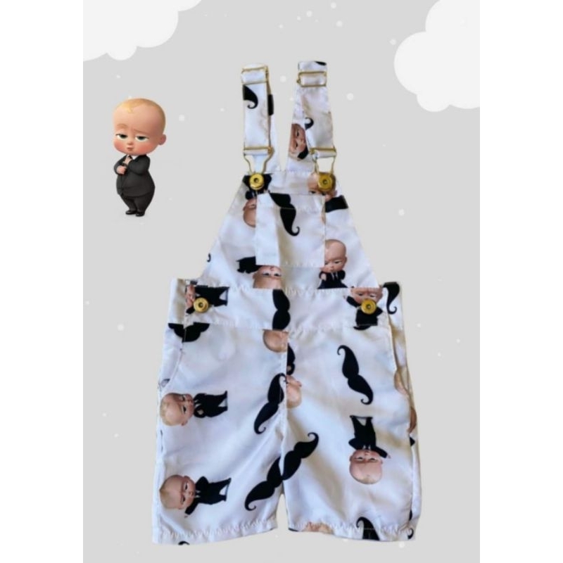 jardineira poderoso chefinho tam 1.2 anos e 2.3 anos