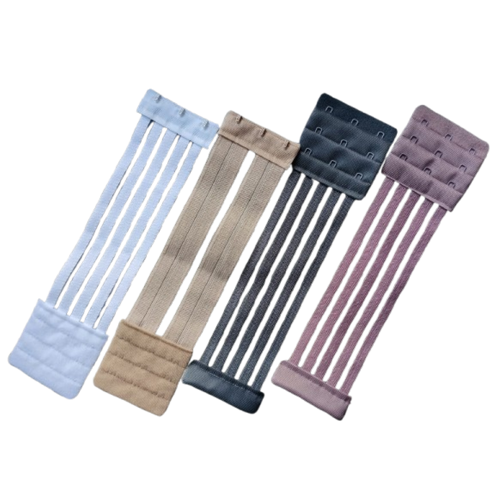 Kit 3 Extensores de Soutien Grande – Elástico Tule – Extensor de Sutiã Largo – Modelo Tule – Tamanho