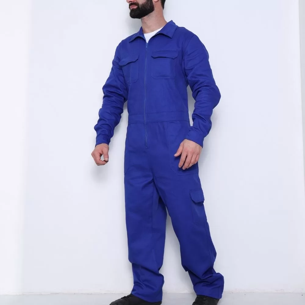 Macacão Operacional Masculino com Bolsos Trabalho Manga longa Eletricista Uniforme Profissional