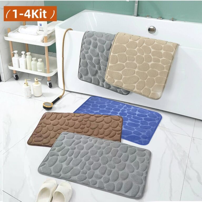 Kit 1-4 Tapete de Porta Para Banheiro Macio Antide