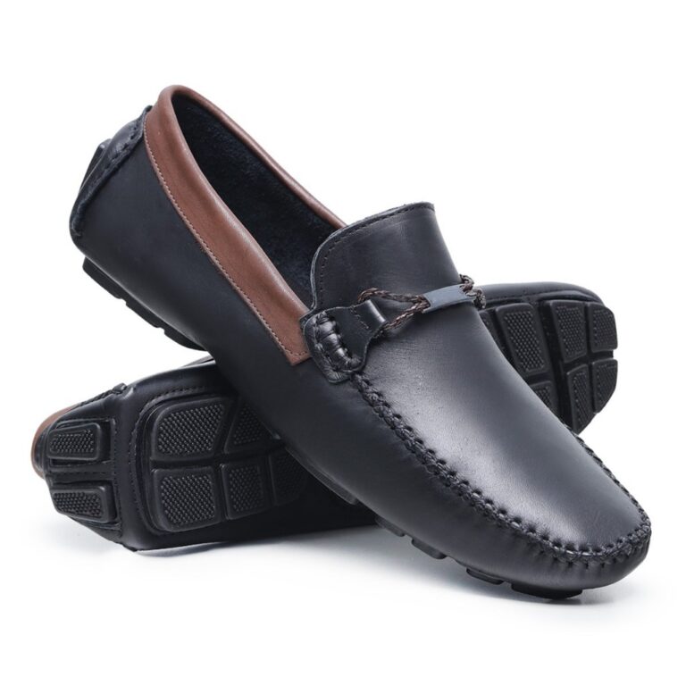 Mocassim Masculino Elegante Casual em Couro Legít