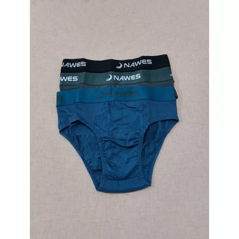 KIT 3 CUECAS ADULTO ALGODÃO SLEEP CÓS EXPOSTO NA