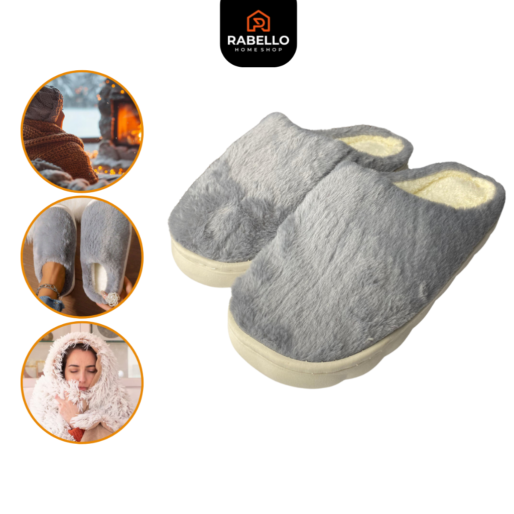 Pantufa De Inverno Moderna Adulto Confortável Antiderrapante Quente Pelúcia Super Solado Macio