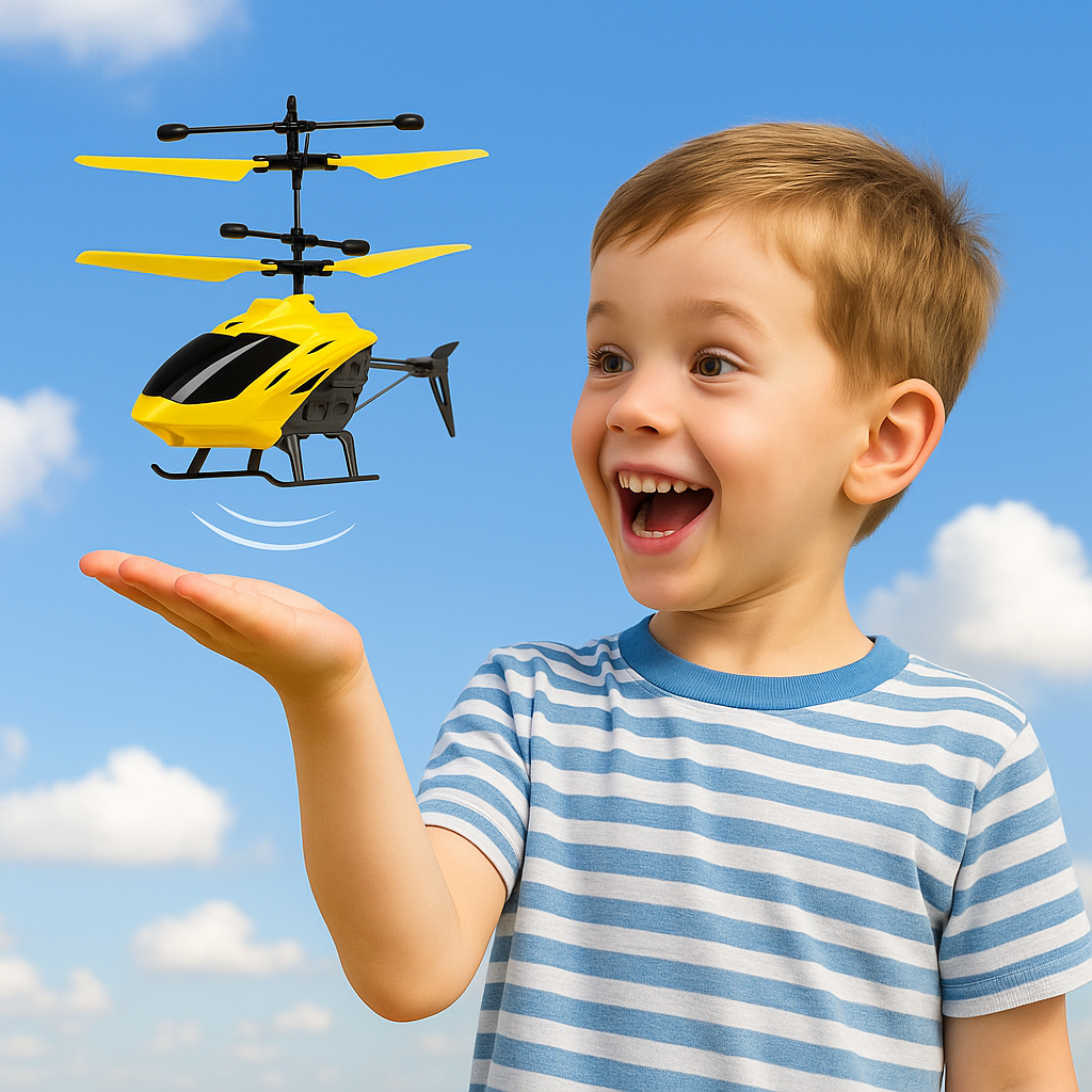 Helicóptero De Indução Voador Mini Avião Sensor De Movimento Aeronave Modo Duplo Brinquedo