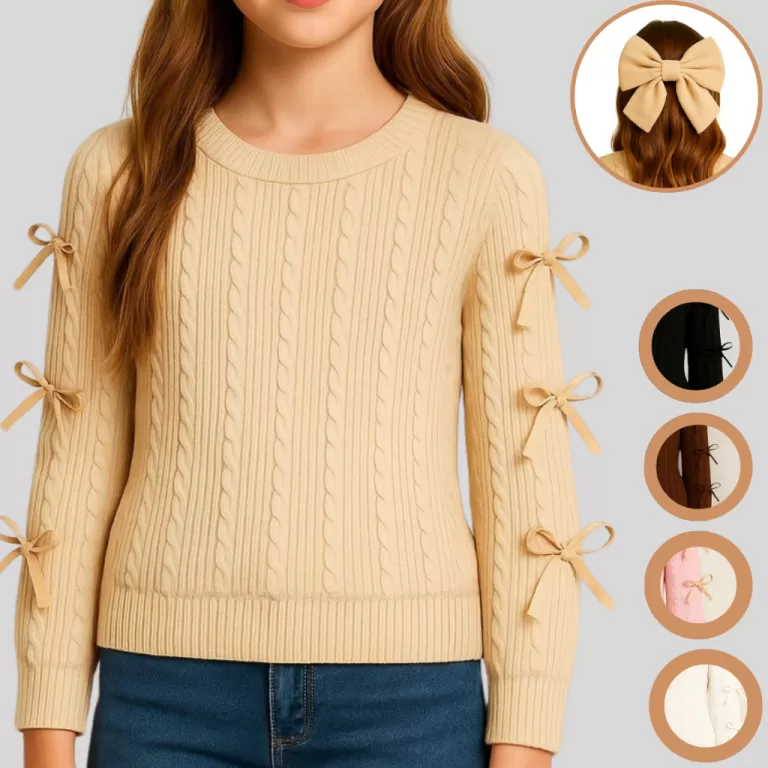 Blusa Juvenil Menina Manga Longa  Com Lacinhos  + 