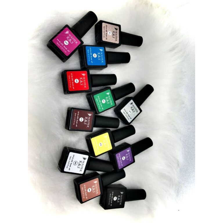 Kit 12 Esmaltes em Gel de Plástico KES