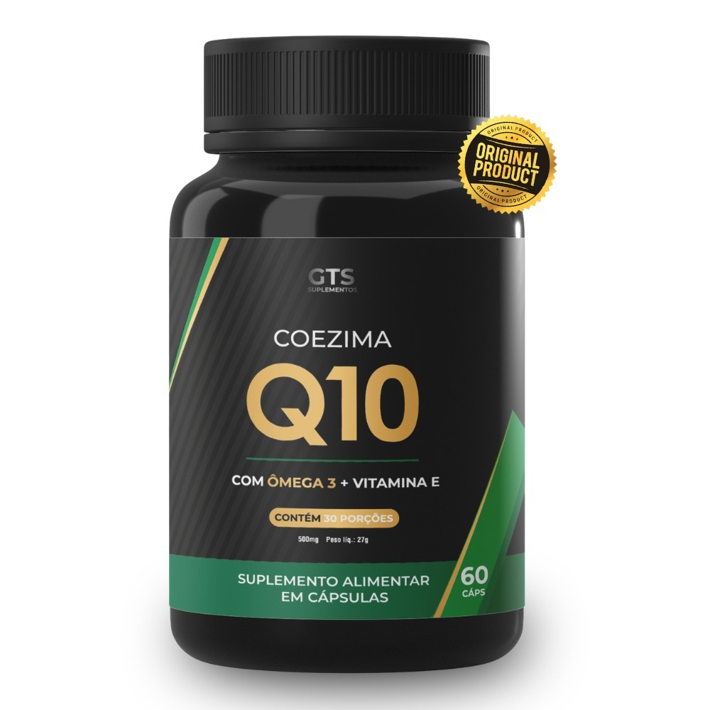 GT Coenzima Q10 Ômega 3 Vitamina  60 Cápsulas