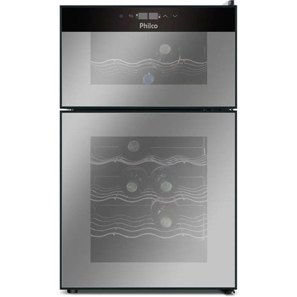 Adega Philco 69 Litros Display Digital 24 Garrafas Preto PAD24DZ Bivolt