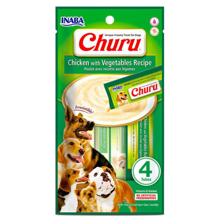 Petiscos Churu Dog – Frango com Vegetais