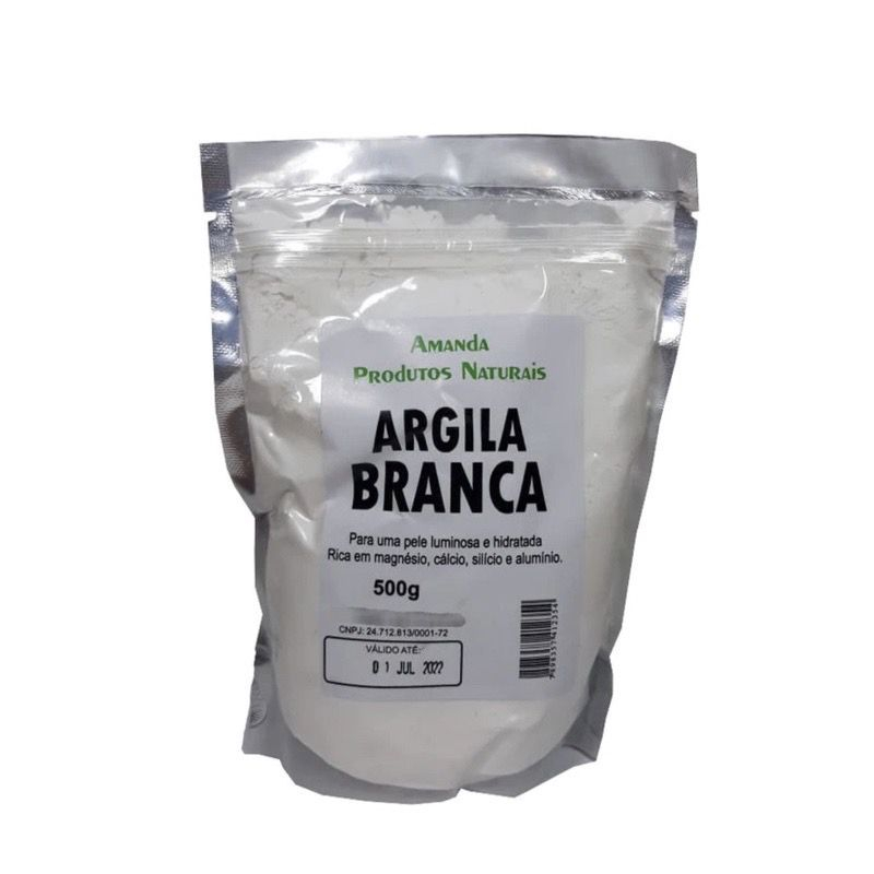 Argila branca – Mascara Facial – Capilar – Estética Corporal 500g