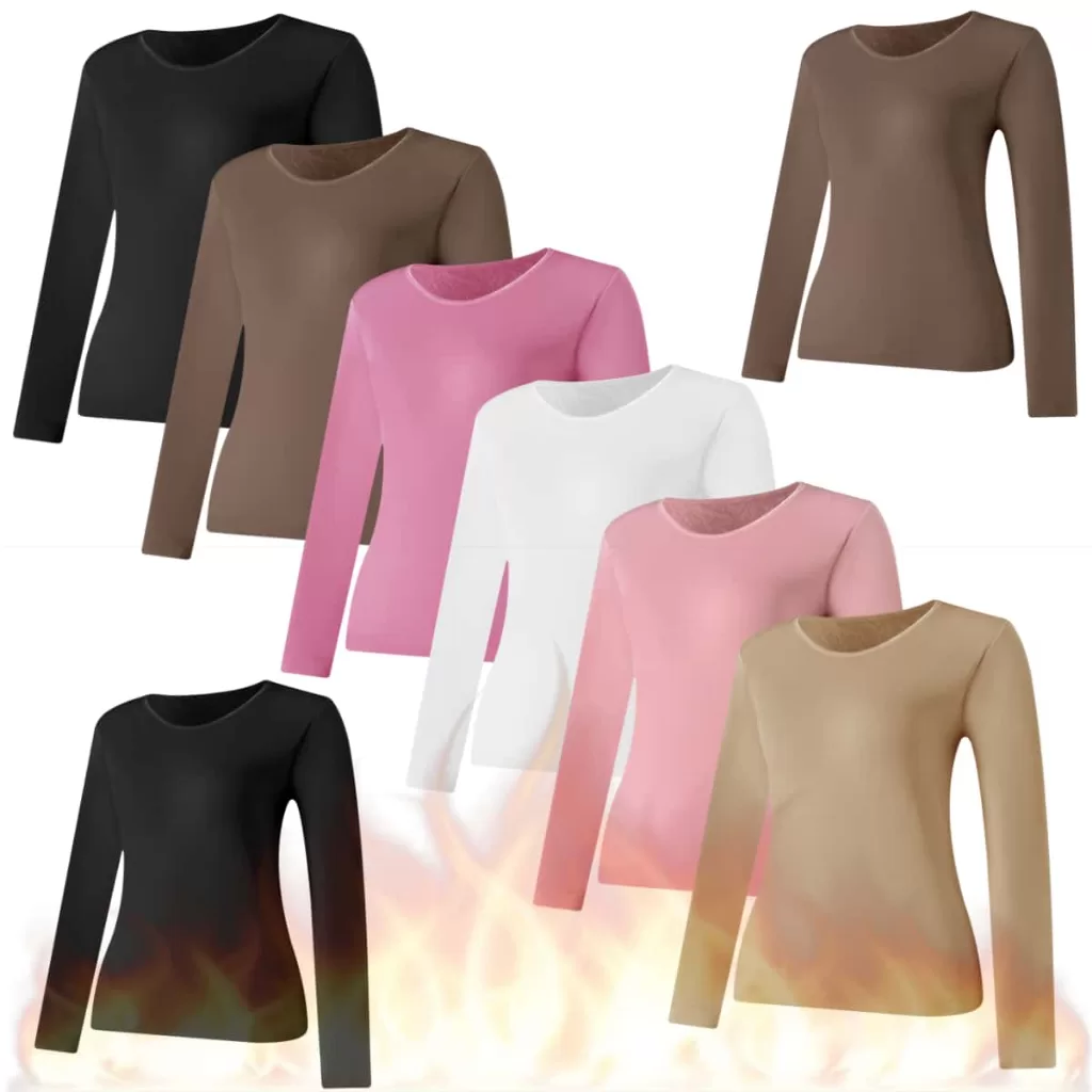 ZED Lingerie Blusa Termica  feminina Segunda Pele Térmica Manga Longa com Proteção LMNY02