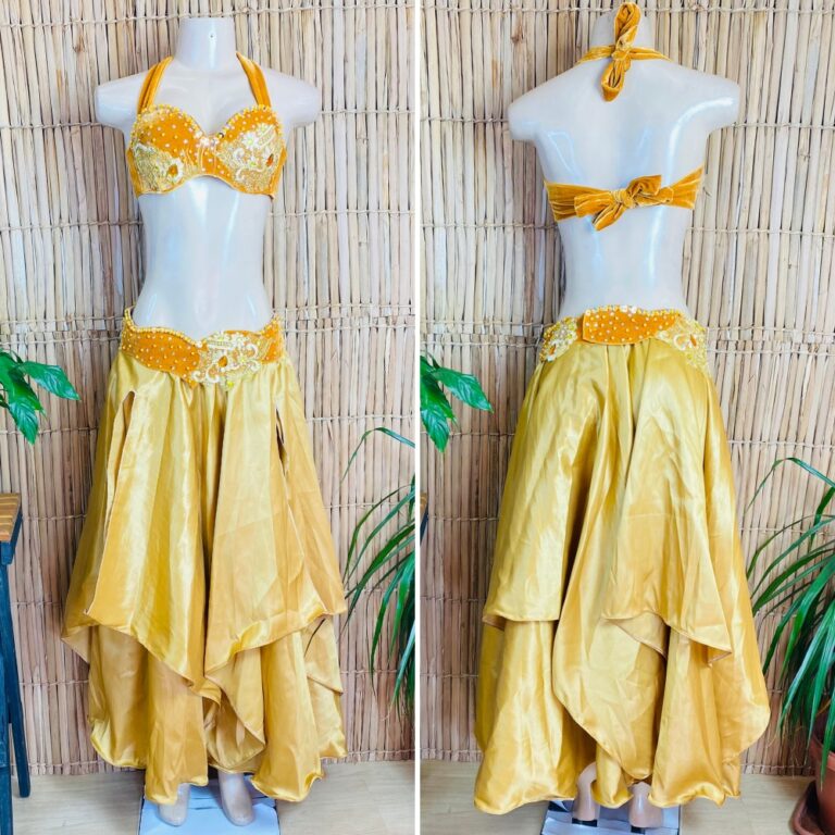 [Liquidação] Dança do Ventre Traje  Bordado Com