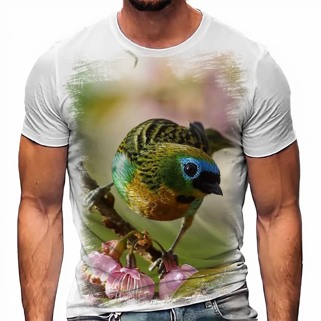 Camiseta Pássaro Ave Lindo Fofo A