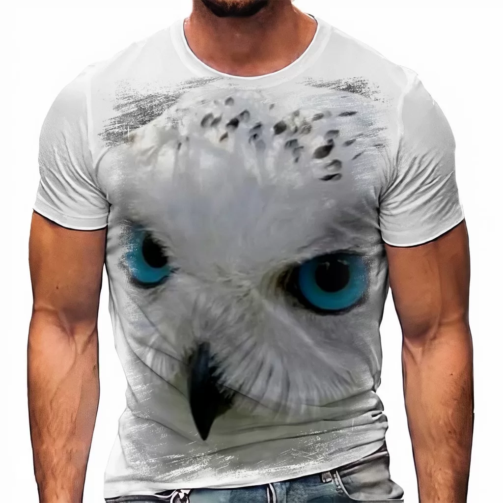 Camiseta Ave Coruja Noite Luar 4 A