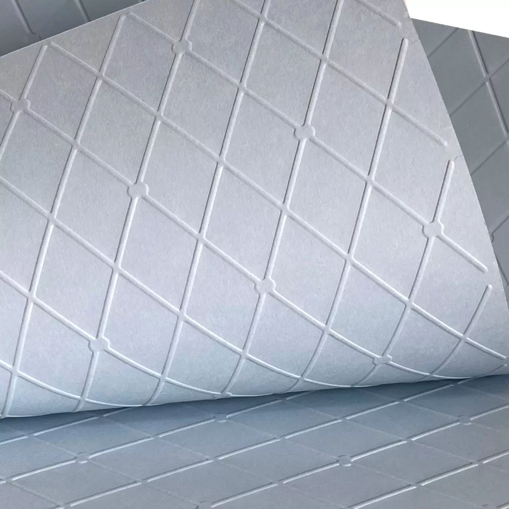 10 Folhas Papel Color Plus Azul Claro Relevo Textura Quadriculado Tamanho A4 180g