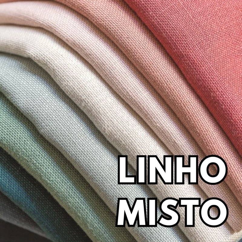 Tecido Linho misto varias cores,Largura 1,40,composição 70 % Viscose e 30% Linho, Quantidade 2,50 mt