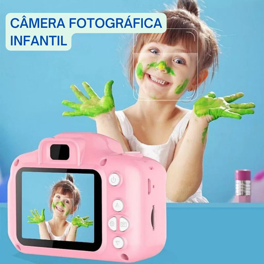 Mini Câmera Digital Infantil/Recarregável/ Fotografia de Verdade / Vídeos / Joguinhos – LOJA TX