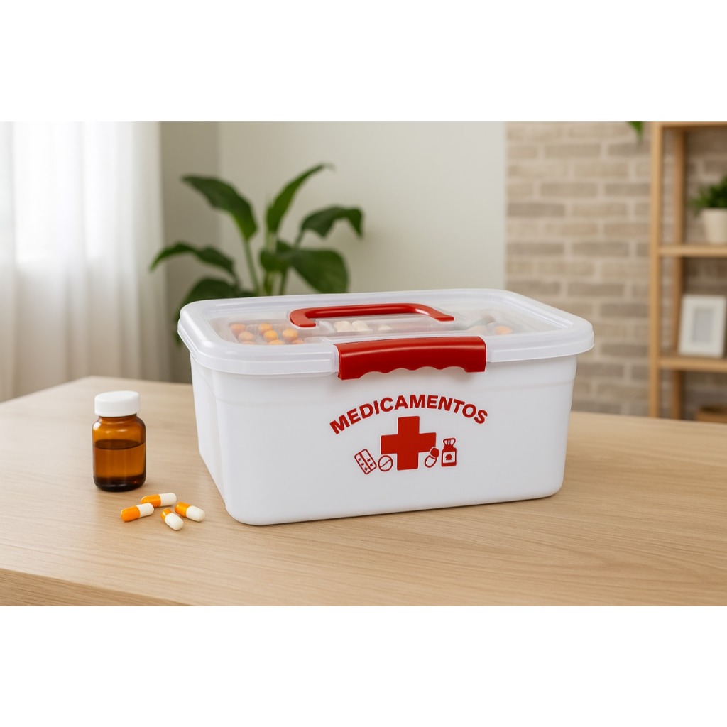 Maleta Organizadora,  Primeiros Socorros , Utilidades domestica  Porta Remedios Medicamentos Grande