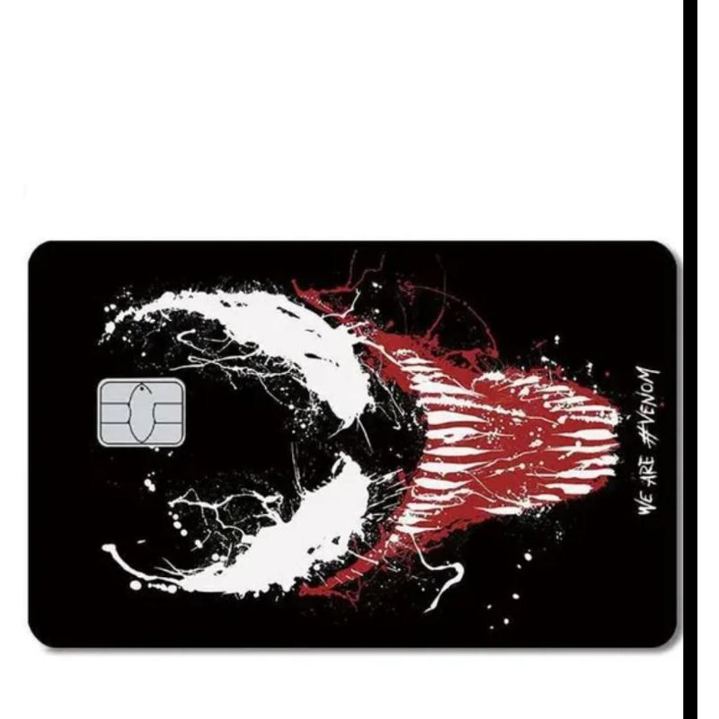 adesivo de cartão crédito débito we are Venom nós somos Venom película protetora