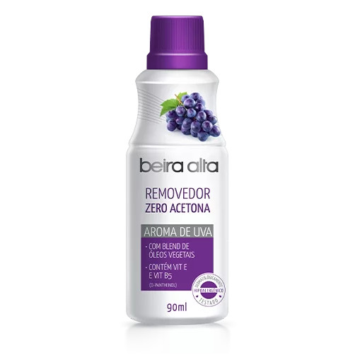 Beira Alta Removedor de Esmalte Zero Acetona Uva 9